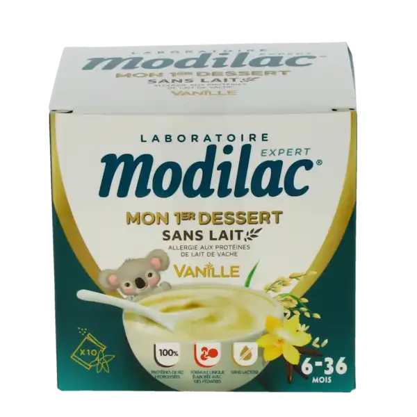 Modilac Mon 1er Dessert Sans Lait Pdr Vanille Dès 6 Mois 10sachets/18.6g