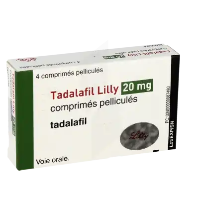 Tadalafil Lilly 20 Mg, Comprimé Pelliculé à Saint-Médard-en-Jalles
