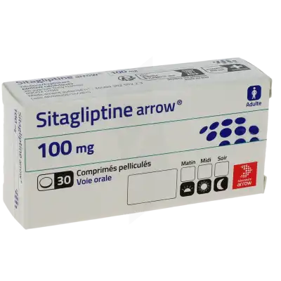 Sitagliptine Arrow 100 Mg, Comprimé Pelliculé à Casteljaloux