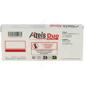 Alteisduo 20 Mg/25 Mg, Comprimé Pelliculé