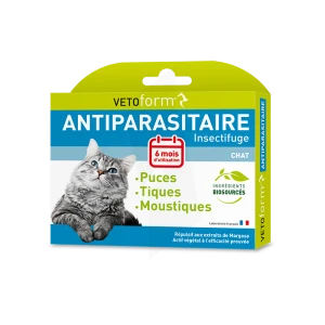 Vetoform Pipettes Antiparasitaire Chat 6x1ml