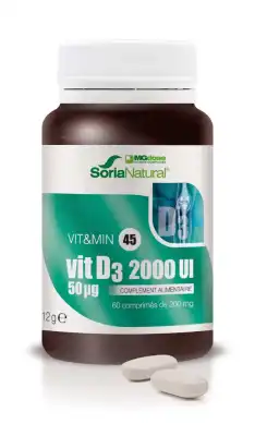 Soria Natural Vitamine D3 2000 Ui Comprimés B/60 à SÉLESTAT