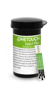 One Touch Select Plus Bandelette RÉactive Autosurveillance GlycÉmie 2fl/50 à VERNOUX EN VIVARAIS