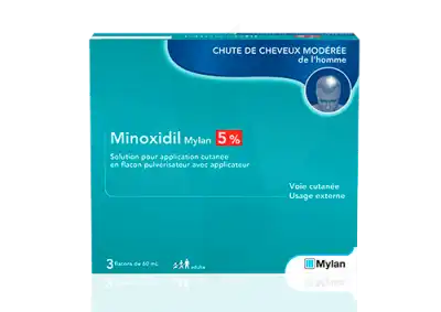 Minoxidil Viatris Conseil 5 %, Solution Pour Application Cutanée à OULLINS