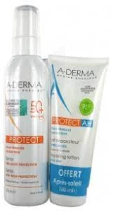 Aderma Protect Spf50+ Spray Fl/200ml+lait Ha 100ml