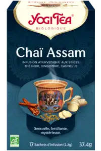 Yogi Tea Tisane AyurvÉdique ChaÏ Assam Bio 17sach/2,2g à ODOS