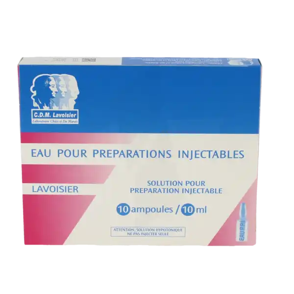 Eau Pour Preparations Injectables Lavoisier, Solution Pour Préparation Injectable