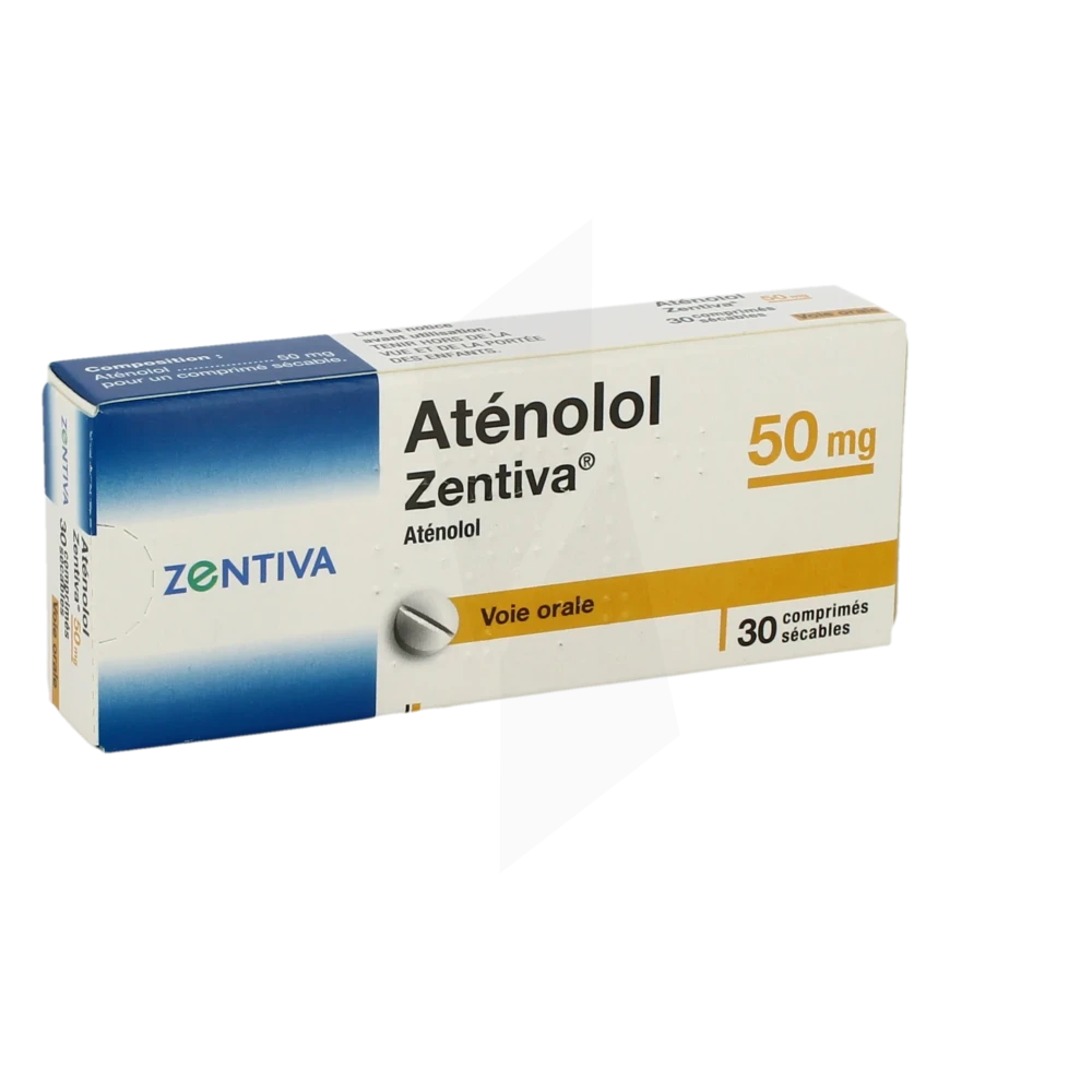 Atenolol Zentiva 50 Mg, Comprimé Sécable