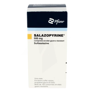 Salazopyrine 500 Mg, Comprimé Enrobé Gastro-résistant