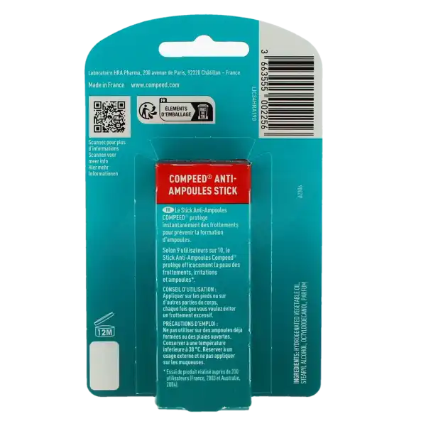 Compeed Stick Anti-ampoule Boîte De 1