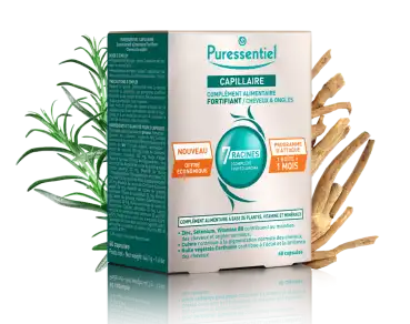 Puressentiel Anti-chute Caps Fortifiant Cheveux & Ongles 7 Racines 3b/60