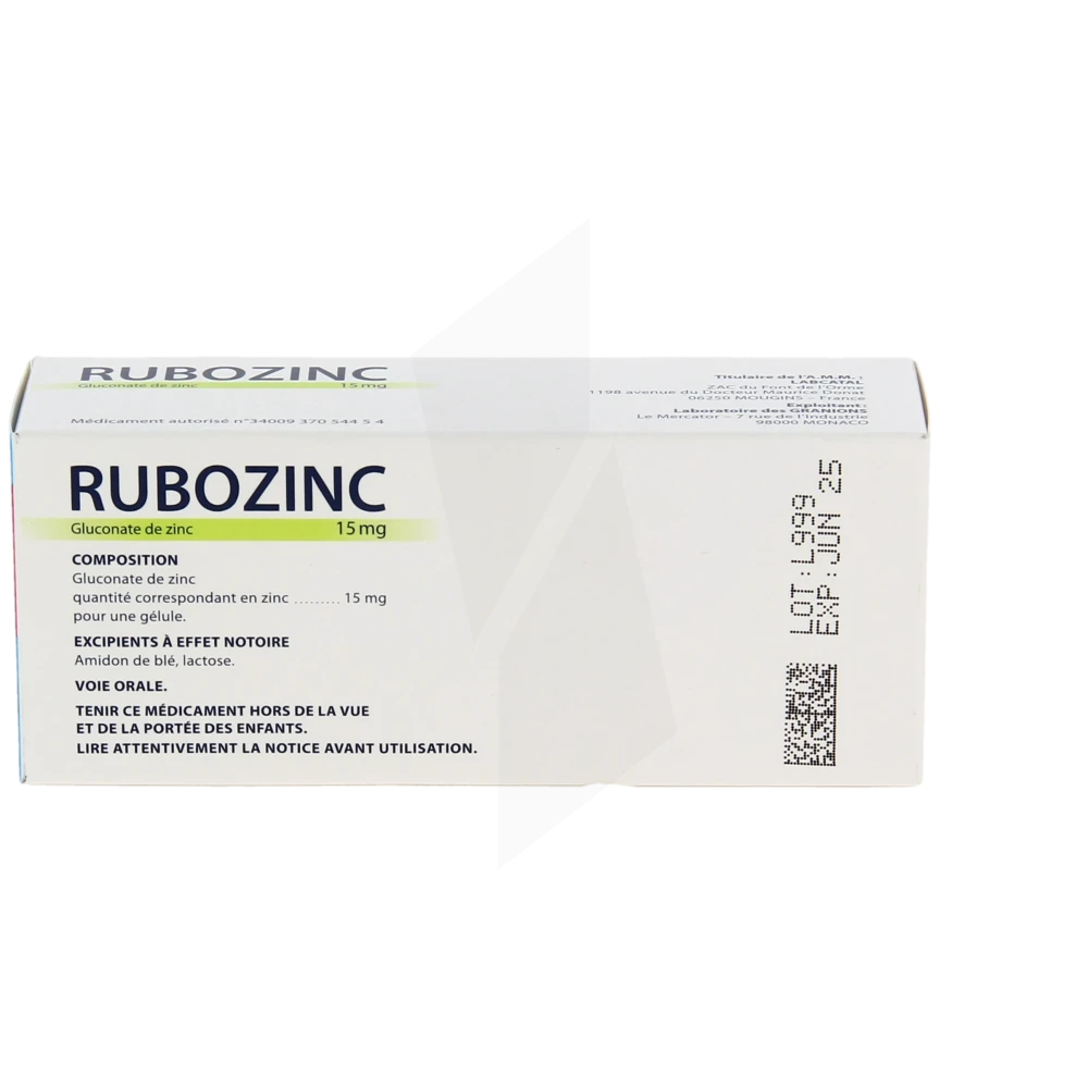La petite pharmacie de Nanterre - Médicament Rubozinc 15 Mg ...