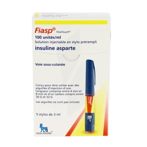 Fiasp Flextouch 100 Unités/ml, Solution Injectable En Stylo Prérempli