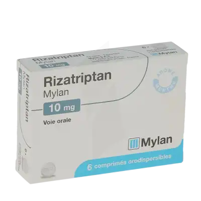 Rizatriptan Viatris 10 Mg, Comprimé Orodispersible à Nice
