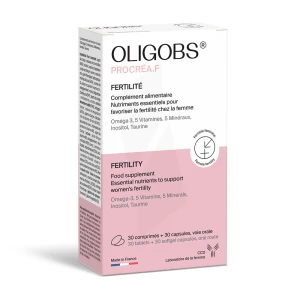 Oligobs Procréa F Comprimés + Caps B/30+30