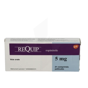 Requip 5 Mg, Comprimé Pelliculé