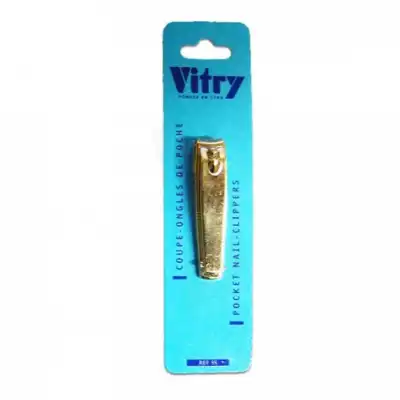 VITRY Coupe-ongles de poche sans chainette doré