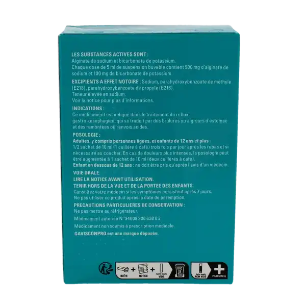Gavisconpro Menthe, Suspension Buvable En Sachet