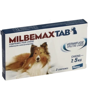Milbemaxtab 12,5 Mg/125 Mg Comprimes Pour Chiens, Comprimé