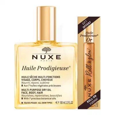 Nuxe Huile Prodigieuse Fl/100ml+roll-on Or à CANALS