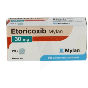Etoricoxib Viatris 30 Mg, Comprimé Pelliculé