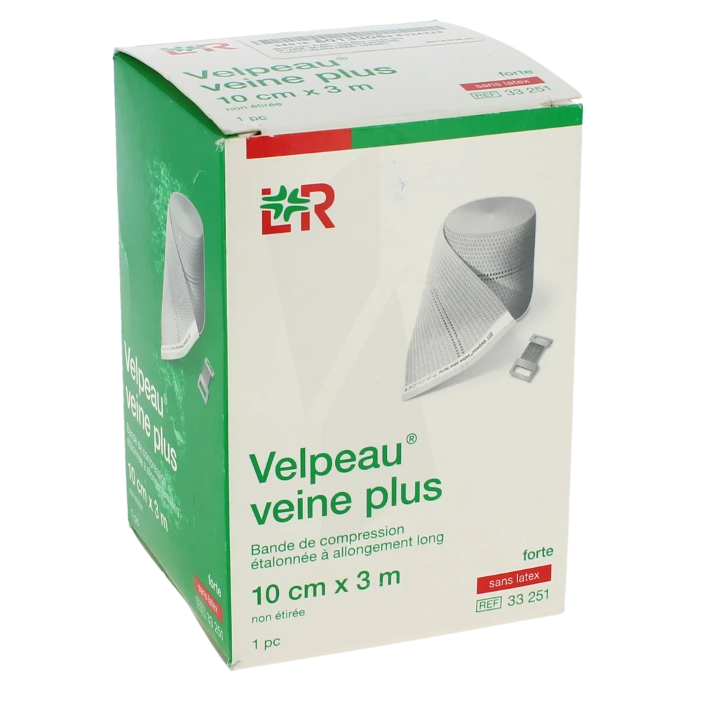 Velpeau Veine Plus Bde Sans Latex Contention Forte 10cmx3m