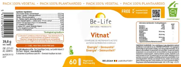 Be-life Vitnat Gélules B/60