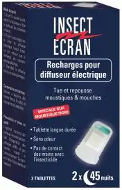 Insect Ecran Tablette Recharge Diffuseur B/2 à Les Andelys