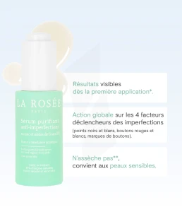 La Rosée Sérum Purifiant Anti-imperfections Au Zinc Fl Airless/30ml