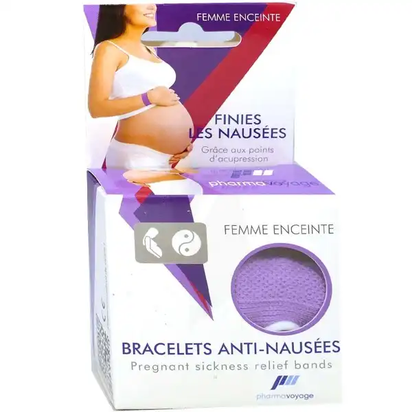 Pharmavoyage Bracelet Anti-nausées Femme Enceinte Lot/2