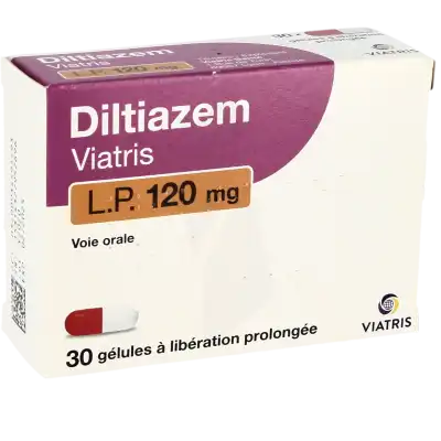 DILTIAZEM VIATRIS L.P. 120 mg, gélule à libération prolongée