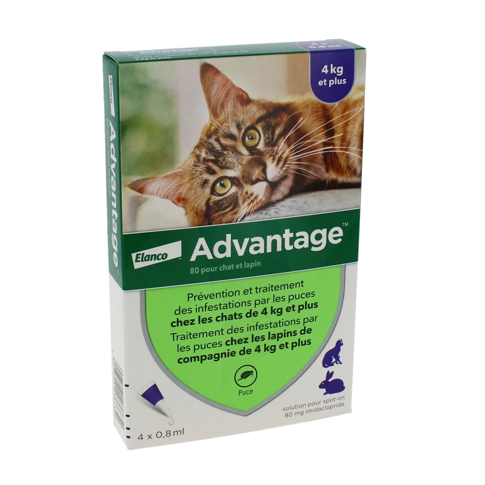 Advantage 80 Pour Chat Et Lapin, Solution Pour Spot-on