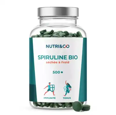 Nutri&co Spiruline Bio Comprimés B/500 à ESSEY LES NANCY