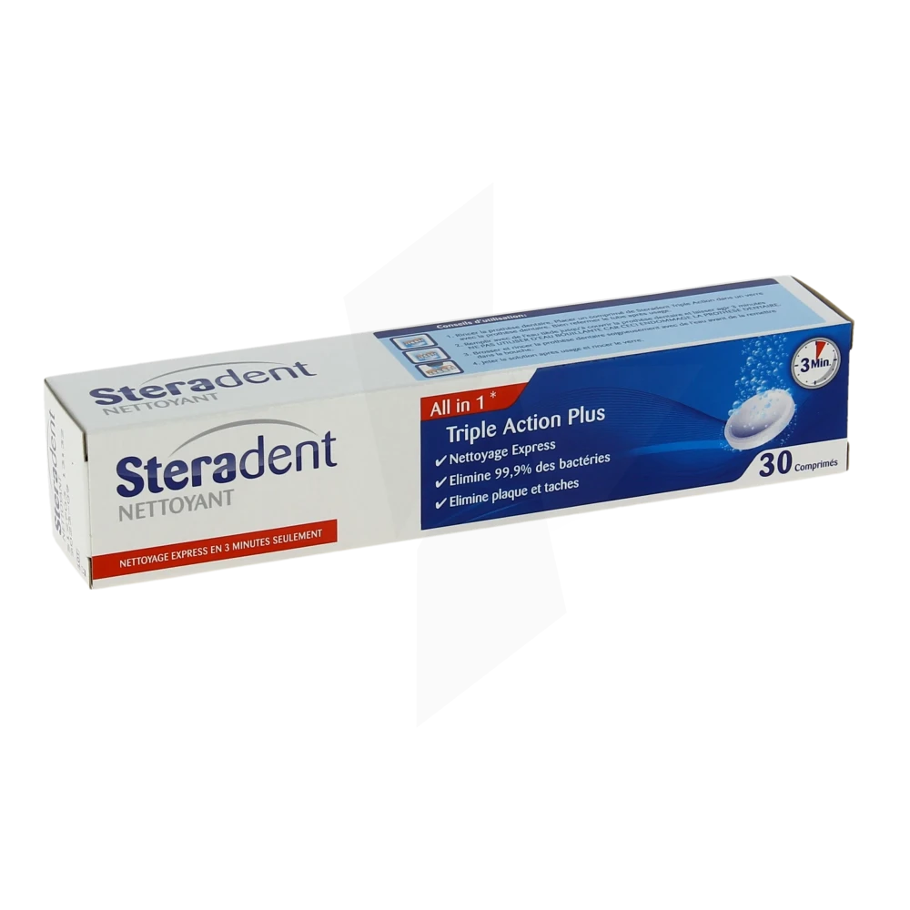 Steradent Cpr Eff Triple Action T/30
