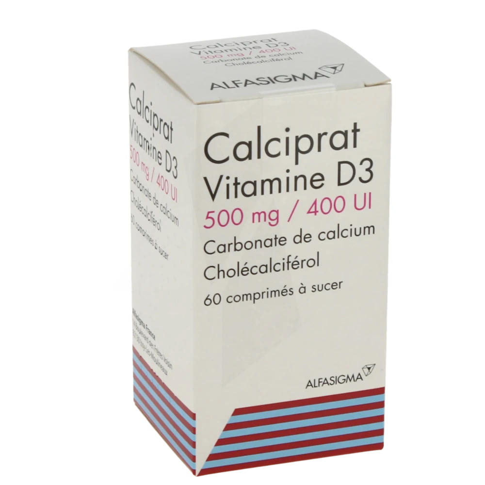 Calciprat Vitamine D3 500 Mg/400 Ui, Comprimé à Sucer