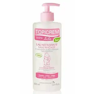 Topicrem Soins Bebe Bio Eau Nettoyante Sans Rinçage Fl Pompe/500ml