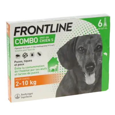 Frontline Combo 67,00 Mg / 60,30 Mg Solution Pour Spot-on Pour Chien S, Solution Pour Spot-on à MARIGNANE