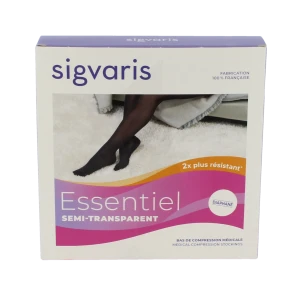 Sigvaris Essentiel Semi-transparent Bas Auto-fixants  Femme Classe 2 Dune Xx Large Normal