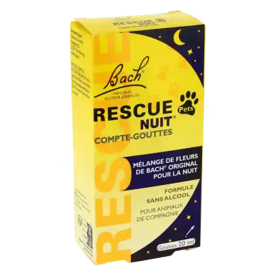 RESCUE PETS NUIT Elixir floral Fl cpte-gttes/20ml