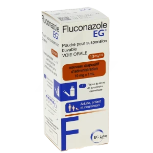 Fluconazole Eg 10 Mg/ml, Poudre Pour Suspension Buvable
