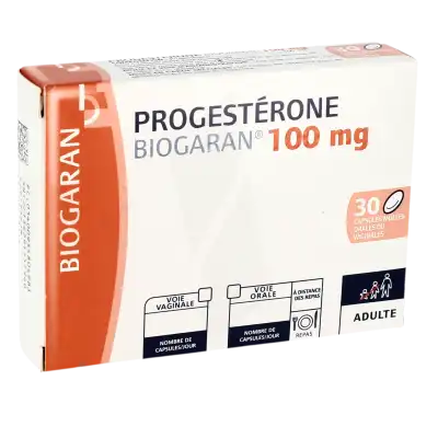 Progesterone Biogaran 100 Mg, Capsule Molle Ou Capsule Molle Vaginale à Clamart