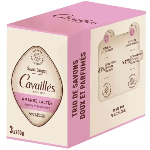 Cavailles Sav Amande Lactee 3x200g