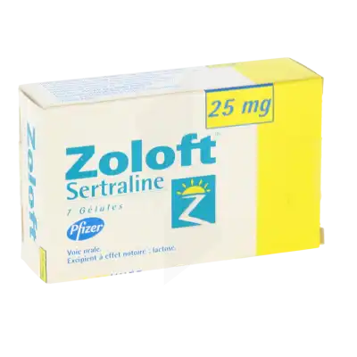 ZOLOFT 25 mg, gélule