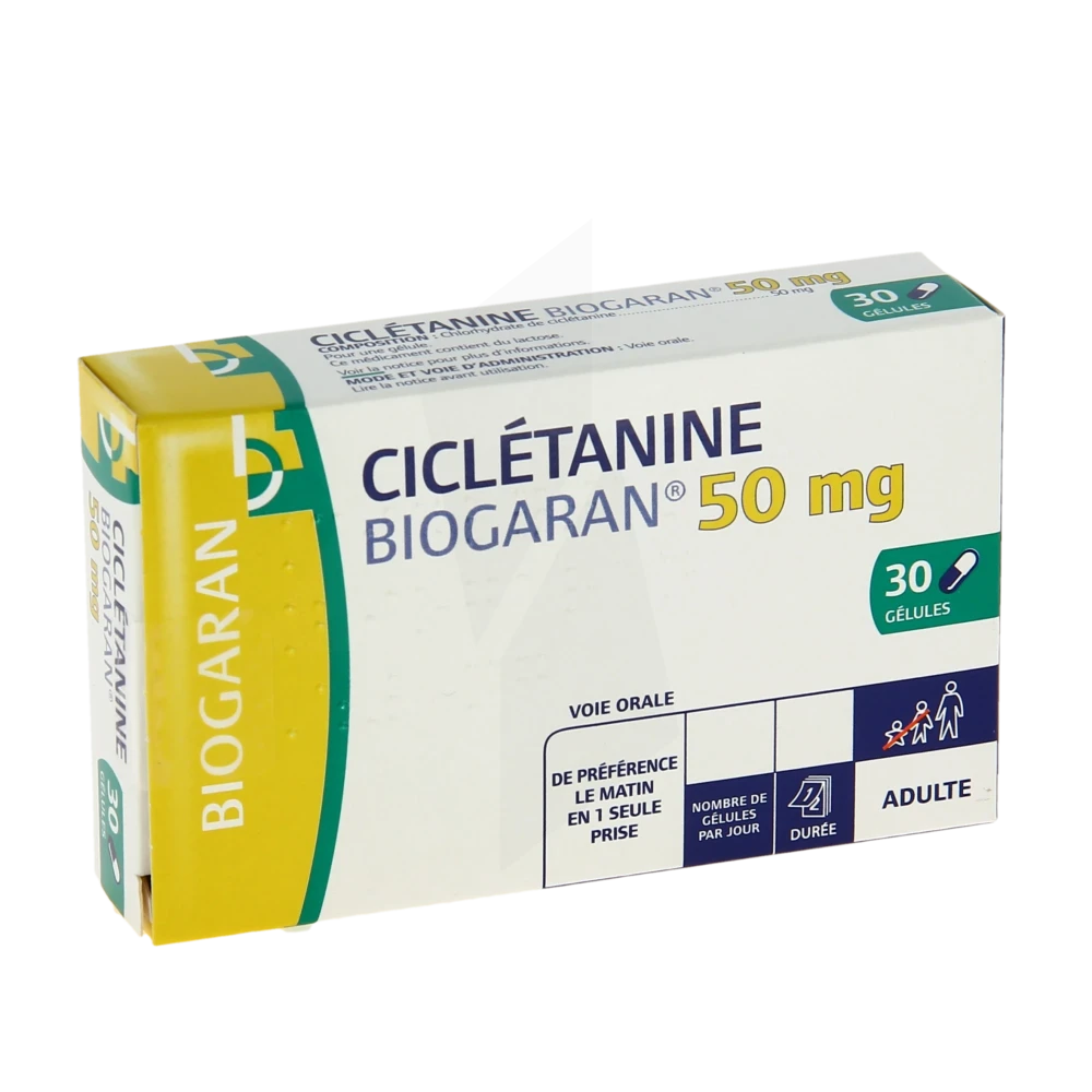 Cicletanine Biogaran 50 Mg, Gélule