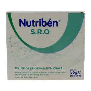 Nutribén Sro Poudre Solution Buvable Réhydratation 10 Sachets/5,6g