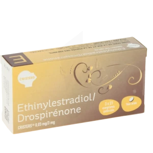 Ethinylestradiol/drospirenone Cristers 0,03 Mg/3 Mg, Comprimé Pelliculé