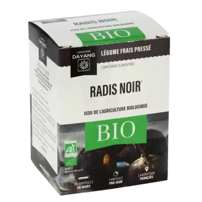 Dayang Radis Noir Bio 20 Ampoules à Bassens