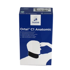 Thuasne Ortel C1 Anatomic - Collier Cervical Avec Housse - Marine 11cm T2