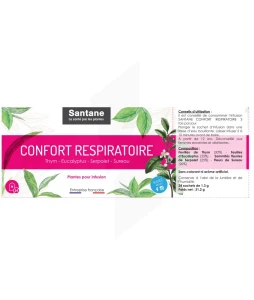 Santane Confort Respiratoire Infusions En Sachets Doses 24 Sachets