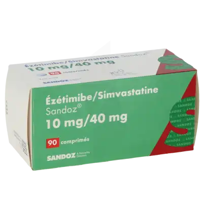 EZETIMIBE/SIMVASTATINE SANDOZ 10 mg/40 mg, comprimé